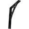 Ekena Millwork Galveston Wrought Iron Bracket, (Single center brace), Powder Coated Black 1 1/2"W x 7 1/2"D x 10"H BKTM01X07X10SGL - alternate 1